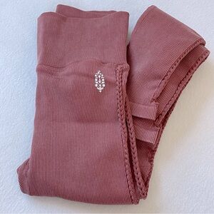 FP movement by Free People High Rise 7/8 Length Ribbed Good Karma Leggings, XS